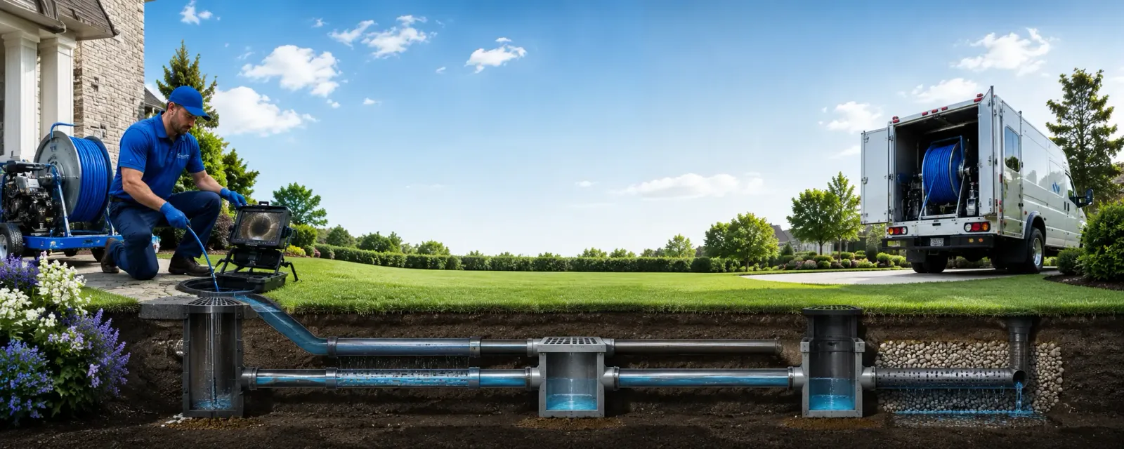 Outdoor drain cleaning information for Boynton, OK